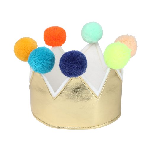 Gold Pompom Crown - Image 6